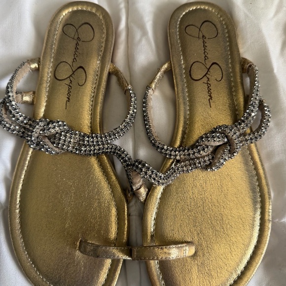 2 pair of sparkle strap sandals - Picture 4 of 6